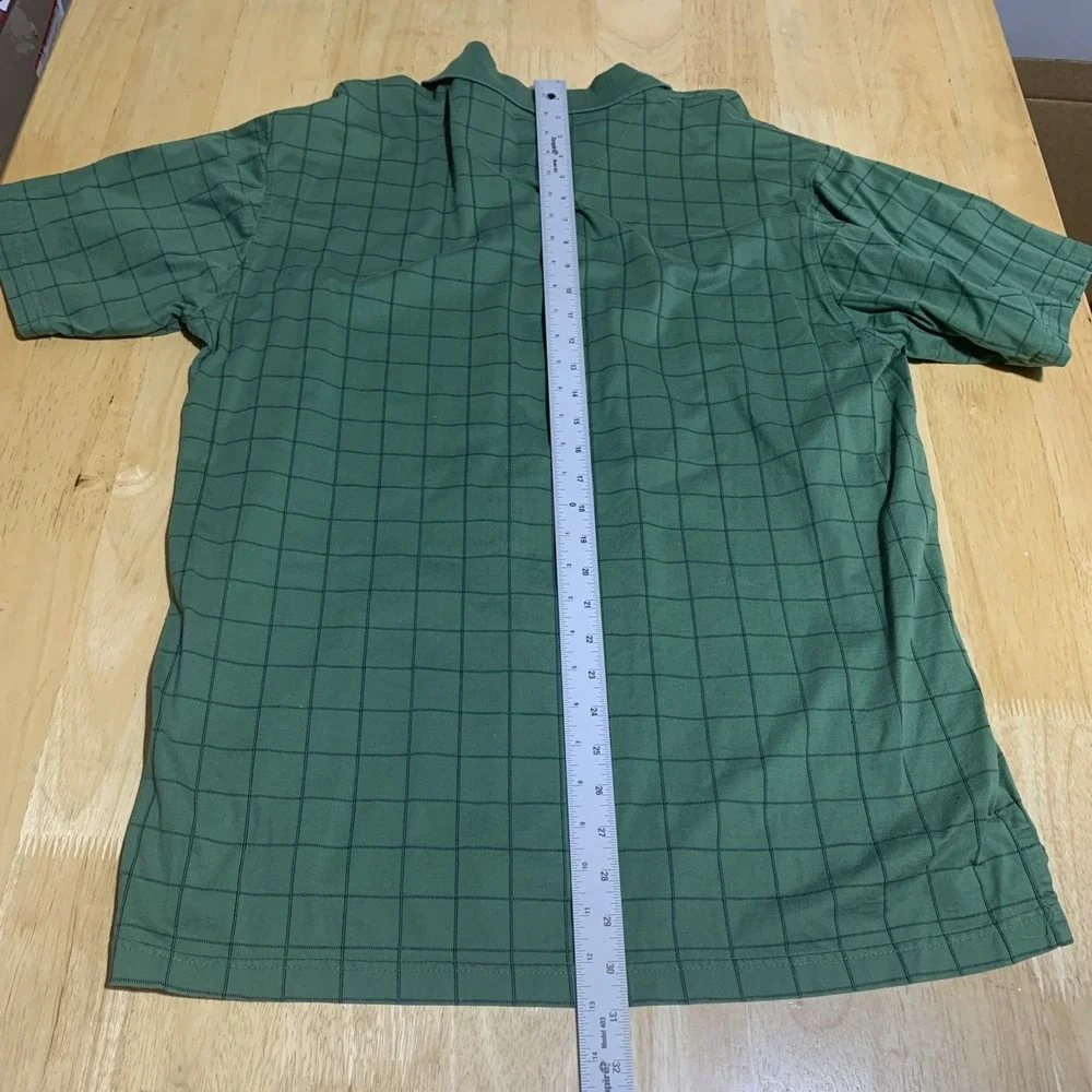 Jack Nicklaus‎ Golden Bear Mens Polo Shirt Golf Performance Checkered Sz L